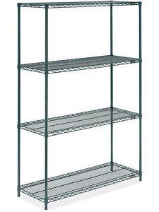 USC H-4306G EPOXY WIRE SHELVING UNIT - 48 X 18 X 72"