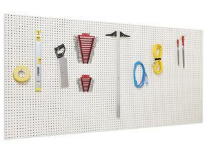 USC H-8498W POLY PEGBOARD - 96 X 48", WHITE
