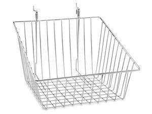 USC S-22888C WIRE BASKETS - 12 X 12 X 8", SLANTED, CH