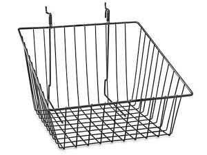 USC S-22888BL WIRE BASKETS - 12 X 12 X 8", SLANTED, BL