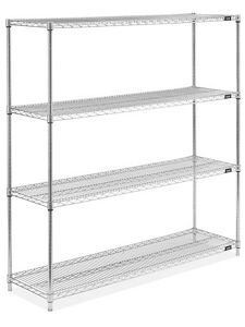 USC H-6765Z EPOXY WIRE SHELVING UNIT - 60 X 18 X 63"