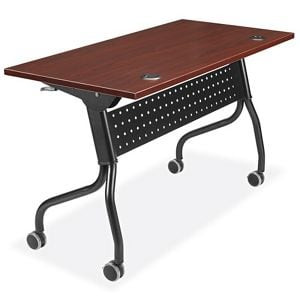 USC H-6278MAH MOBILE TRAINING TABLE - 48 X 24", MAHOGA