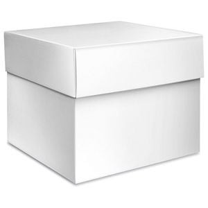 USC S-22269 HIGH GLOSS GIFT BOXES - 10 X 10 X 8", WH