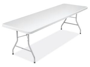 USC H-2751FOL-W ECONOMY FOLDING TABLE - 96 X 30", WHITE