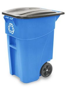 USC H-1861BLU RUBBERMAID RECYCLING CONTAINER WITH WHEE
