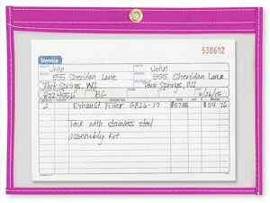 USC S-5511PUR JOB TICKET HOLDERS - 9 X 6", PURPLE