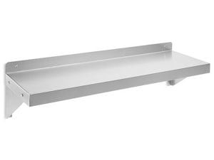 USC H-7498 SOLID STAINLESS STEEL WALL-MOUNT SHELVIN