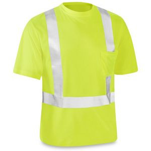 USC S-22189G-L CLASS 2 BREATHABLE HI-VIS T-SHIRT - LIME