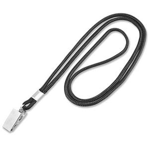 USC S-20219BL STANDARD LANYARD WITH CLIP - BLACK