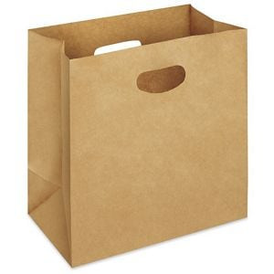 USC S-23514 PAPER TAKE-OUT BAGS - 11 X 6 X 11", KRAF