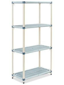 USC H-6205 VENTED PLASTIC SHELVING - 36 X 18 X 74"