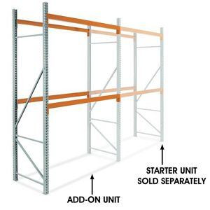 USC H-6195-ADD 2 SHELF PALLET RACK ADD-ON UNIT - 96 X 4