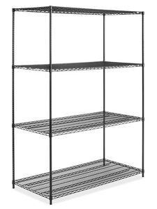 USC H-6749-86 BLACK WIRE SHELVING UNIT - 60 X 30 X 86"