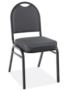 USC H-9017BL STACKABLE BANQUET CHAIR - BLACK
