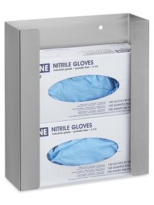 USC H-9047 GLOVE DISPENSER - DOUBLE STAINLESS STEEL
