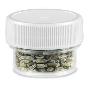 USC S-17032B-W CLEAR ROUND WIDE-MOUTH PLASTIC JARS BULK