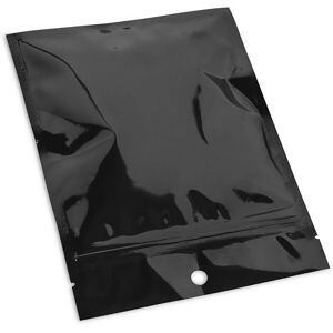 USC S-22839BL FLAT BARRIER POUCHES - 5 X 7", BLACK