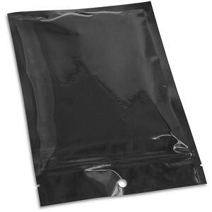 USC S-22840BL FLAT BARRIER POUCHES - 6 X 9", BLACK