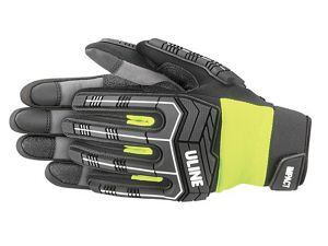 USC S-23997G-M ULINE IMPACT GLOVES - LIME, MEDIUM