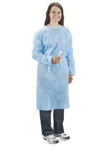 USC S-24019BLU ULINE ISOLATION GOWNS - BLUE