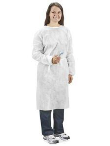 USC S-24019W ULINE ISOLATION GOWNS - WHITE