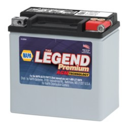 NAPA POWER SPORT BATTERIES ETX14L 6MO WTY BAT