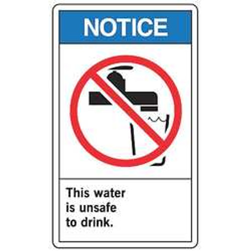 ACCUFORM SIGNS LCAW804VSP LABEL 5 IN H 3-1/2 IN W PK5