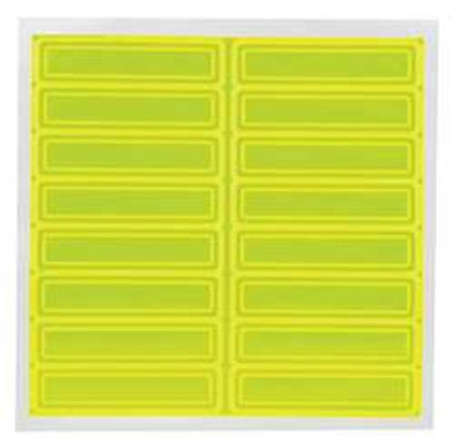 ACCUFORM SIGNS LHR104GNYL HARD HAT LABEL,1 IN. H,4 IN. W,PK16