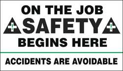 ACCUFORM SIGNS MBR422 SAFETY RECORD SIGNS 28IN X 4FT. VINYL