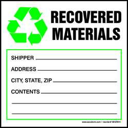 ACCUFORM SIGNS MHZW41PSC HAZARDOUS WASTE LABEL 6 IN H PK 100