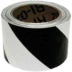 ACCUFORM SIGNS PTM738BKWT FLOOR MARKING TAPE ROLL 3IN W 108 FT L
