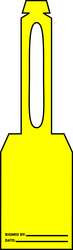 ACCUFORM SIGNS TAL375 BLANK TAG 5-1/4 X 3-1/4 IN YEL PK25