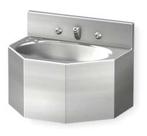 ACORN 1657-1-BP-04-M PENAL BATHROOM SINK WALL 12-1/2 IN W