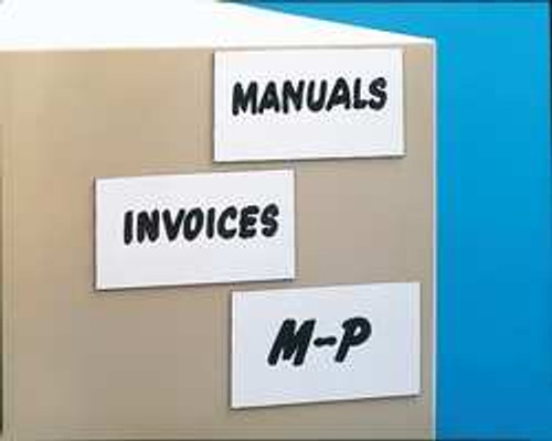 AIGNER INDEX MX306 MAGNETIC WRITE-ON LABEL, 3" X 6" (25 PCS