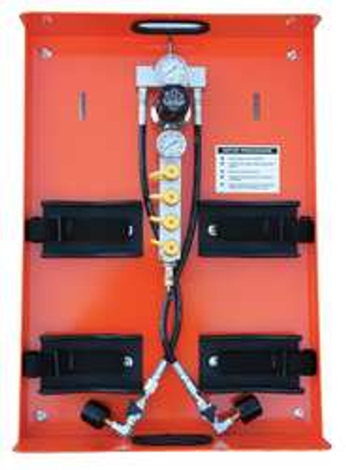 AIR SYSTEMS INTERNATIONAL PAK-3 AIR CYLINDER TRAY,2 CYLINDERS,4500 PSI