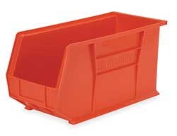 AKRO-MILLS 30265RED F8694 HANG/STACK BIN H 9 W 8 1/4 D 18 RE