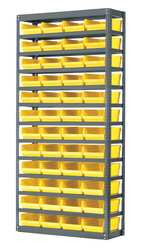 AKRO-MILLS AS1279150Y BIN SHELVING SOLID 36X12 48 BINS YELLOW