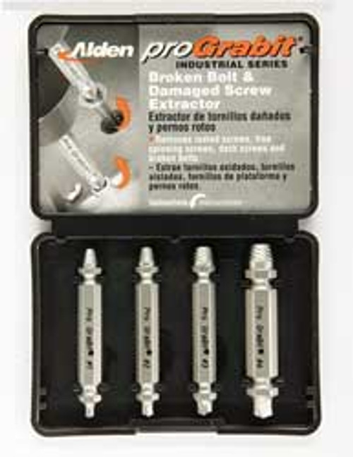 ALDEN 8440P DRILL/EXTRACTOR SET 4 PC #4-3/8 IN CAP