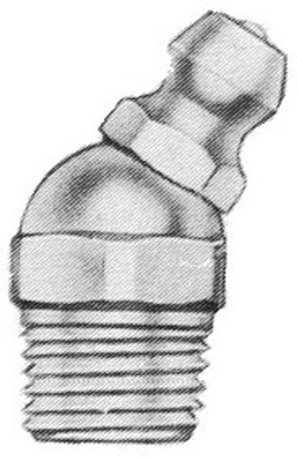 ALEMITE 1611-B 30° HEAD ANGLE, 1/8 PTF STEEL STANDARD G ALEMITE 1611-B 30° HEAD ANGLE, 1/8 PTF STEEL STANDARD G