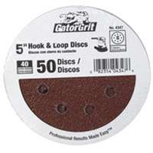 ALI INDUSTRIES 4347 5-INCH 40-GRIT HOOK & LOOP SANDING DISC ALI INDUSTRIES 4347 5-INCH 40-GRIT HOOK & LOOP SANDING DISC