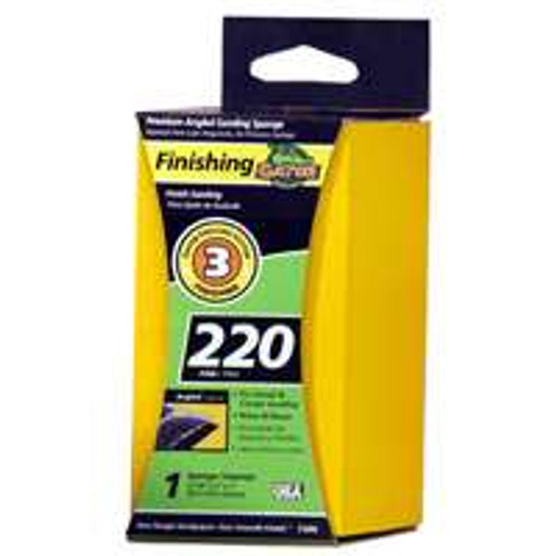 ALI INDUSTRIES 7306 EZ123 ANGLE SANDING SPONGE, 220-GRIT