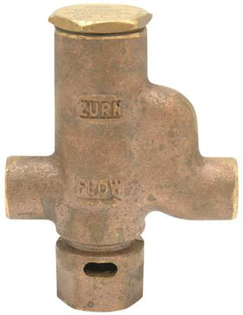 ZURN INDUSTRIES Z1022-XL-1/2-SF TRAP PRIMER BRONZE PIPE DIA 1/2 IN.