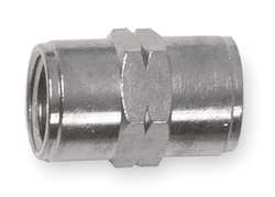 ALPHA FITTINGS 82300N-08 FEMALE COUPLNG NICKL-PLATD BRASS 1/2 IN.