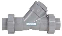 HAYWARD YC10100TU TRUE UNION Y CHECK VALVE PVC 1 IN.