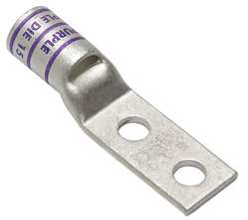 BURNDY YAV28L2NT38FX TWO HOLE LUG COMPRESS CONNECTOR 4/0 AWG