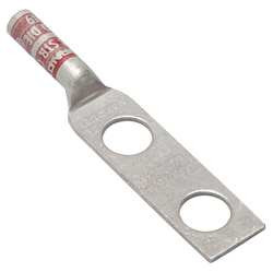 BURNDY YA8C2TC38 LONG BARREL TELECOM CU LUG 2 HOLE 8 AWG