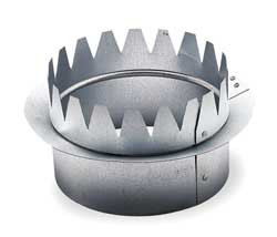 AMERIFLOW G5010C SNAP ON COLLAR ROUND GALVANIZED STEEL