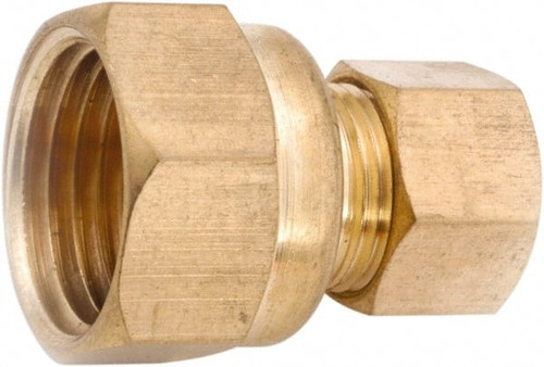 ANDERSON METAL CORP 750066-0604 CONNECTOR, BRASS, COMPRESSION, FEMALE, 3