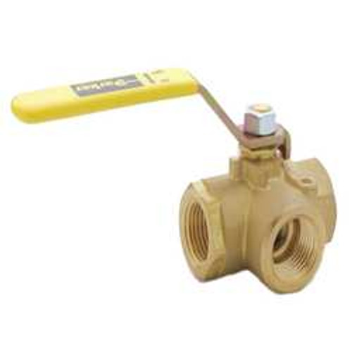 PARKER XV533P-4 BALL VALVE 1/4 IN. 3-WAY BRASS