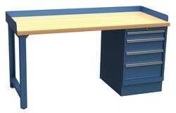LISTA XSWB82-72BTBB TECHNICAL WORKBENCH 1 PEDESTAL W 72 BLUE